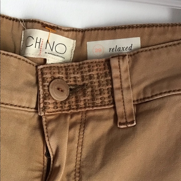 Chino by Anthropologie Tan Relaxed Fit Pants - Picture 2 of 3